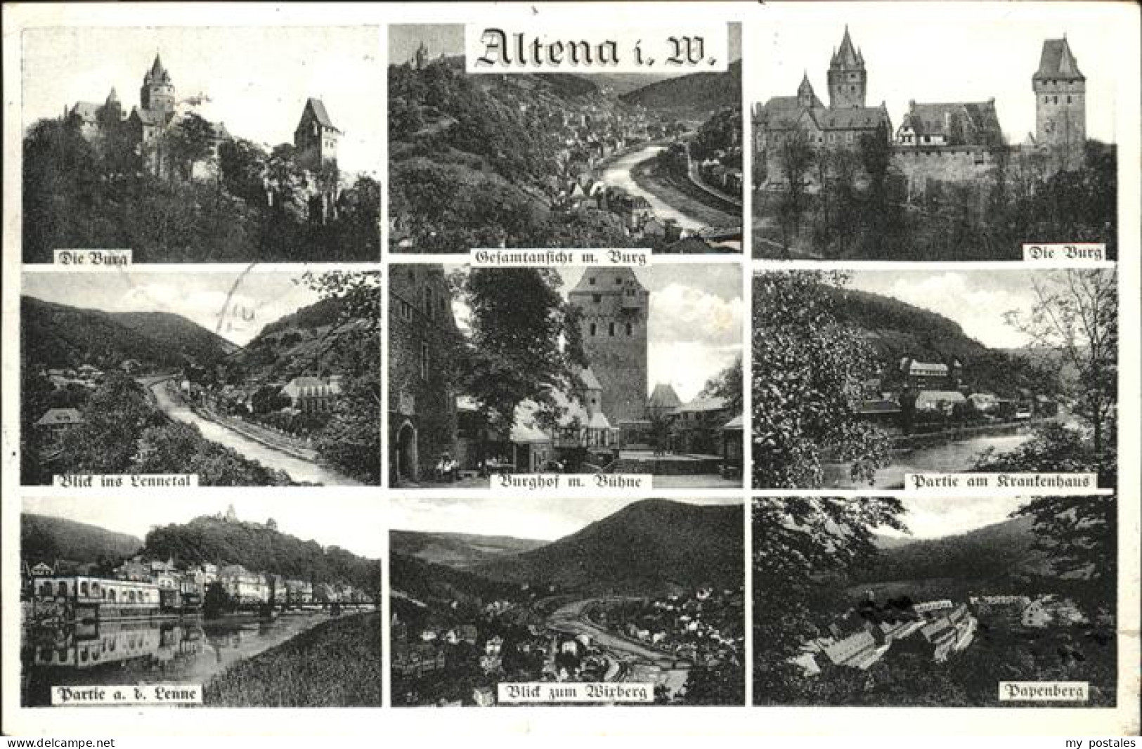 41323076 Altena Lenne Burghof, Burg Altena - Altena