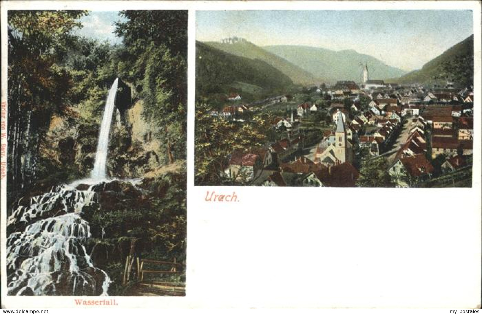 41320577 Urach Bad Teilansicht Wasserfall Bad Urach - Bad Urach