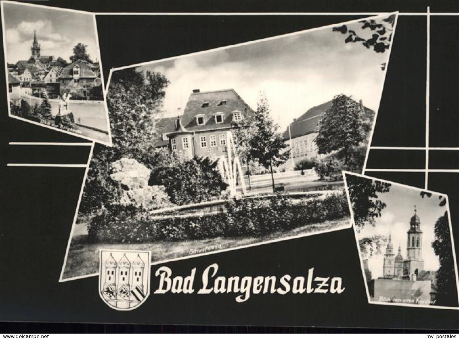 41320471 Bad Langensalza Teilansichten Brunnen Kirche Wappen Bad Langensalza - Bad Langensalza