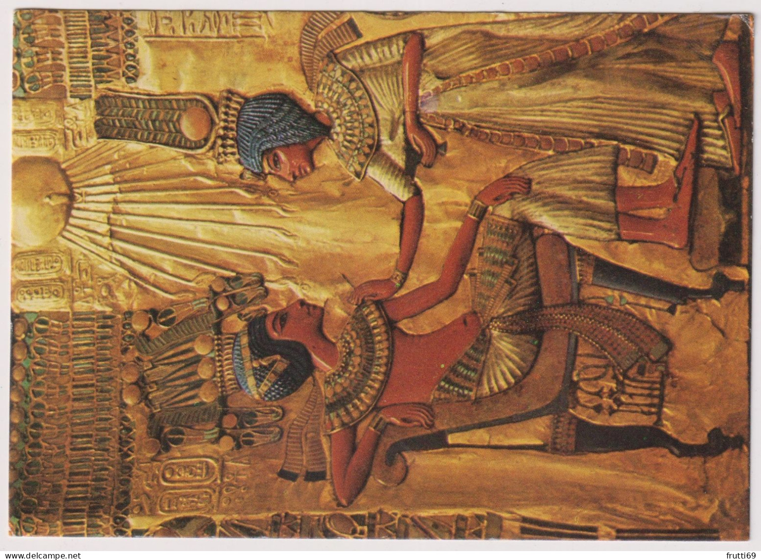 AK 198232 EGYPT - Cairo - Egyptian Museum - Scene On The Back Of King Ankh Amen's Throne - Museums