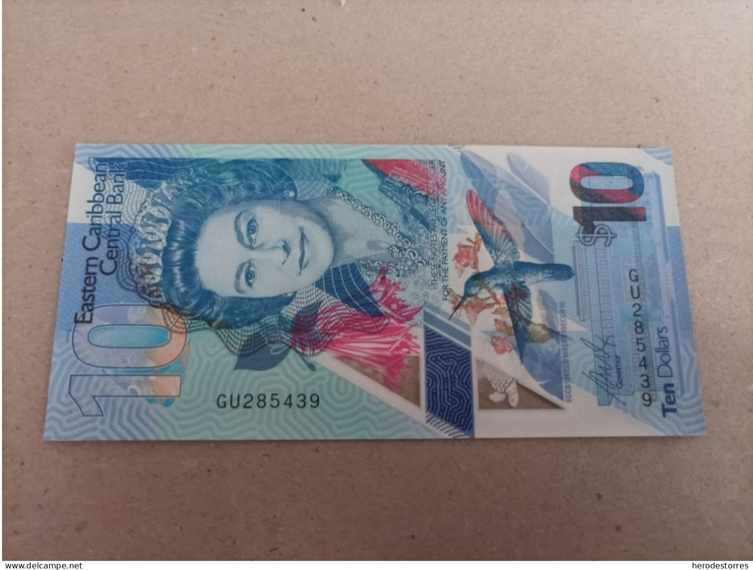 Billete Del Caribe Oriental De 10 Dólares, Año 2019, UNC - Caribes Orientales