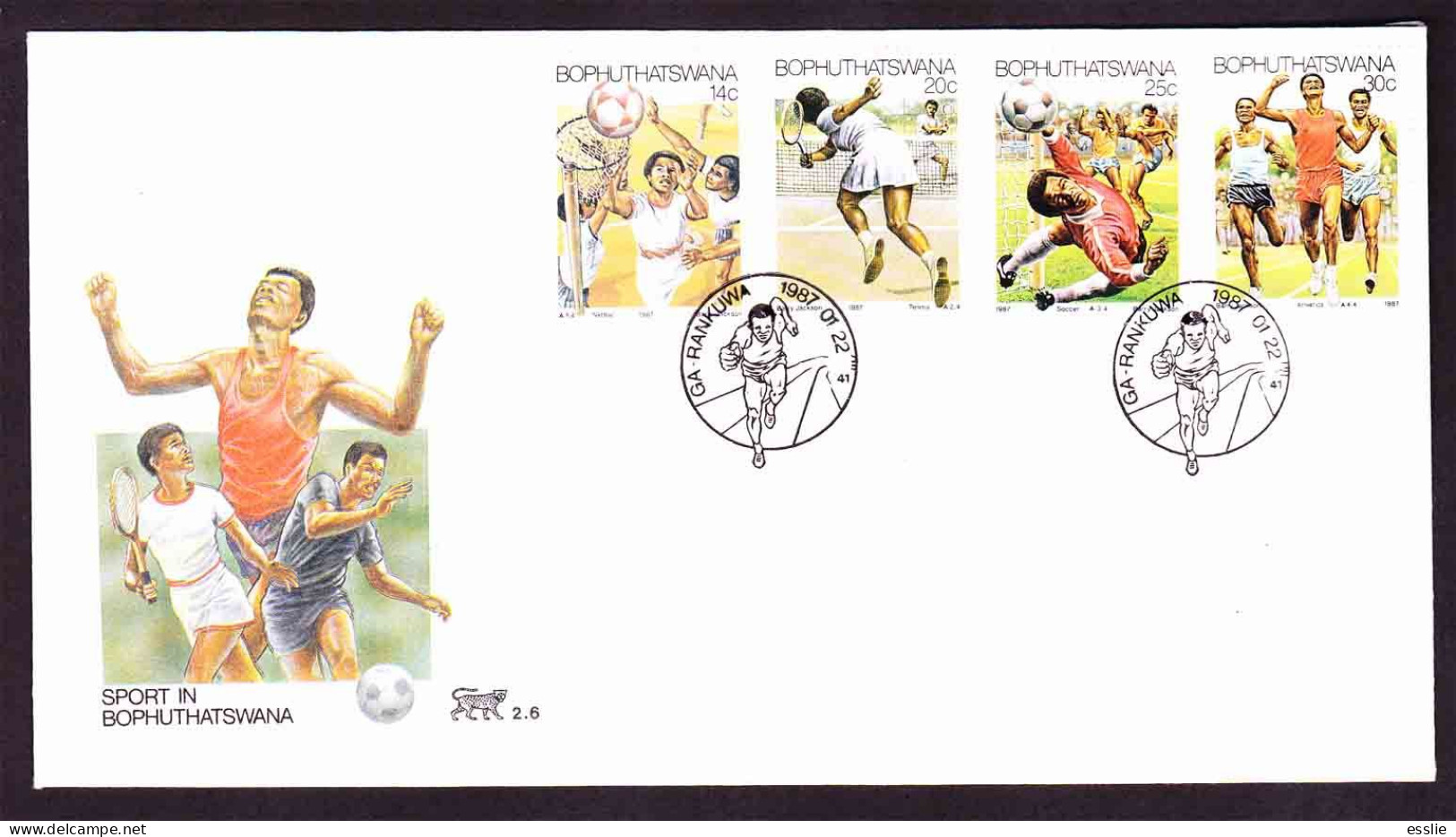 Bophuthatswana - 1987 - Sport Sports - First Day Cover - Small - Bofutatsuana