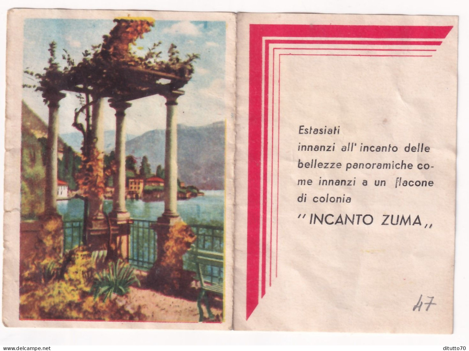 Calendarietto - Incanto Zuma - Anno 1947 - Petit Format : 1941-60
