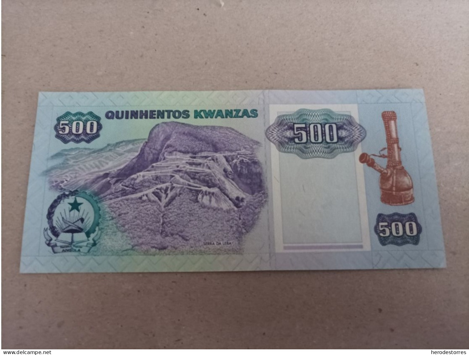 Billete De Angola De 500 Kwanzas, Año 1991, UNC - Angola