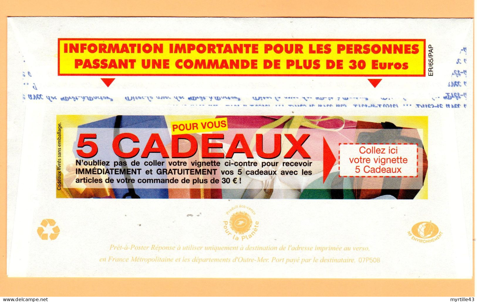 PAP Réponse Afibel - Neuf - 07P508 - Avec Pub Au Recto Et Au Verso - Listos Para Enviar: Respuesta/Lamouche