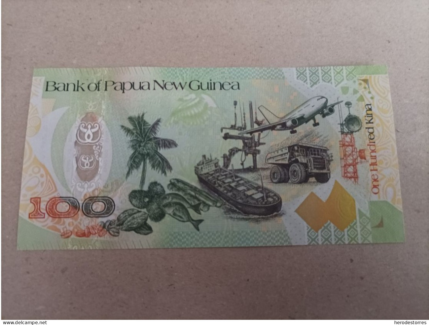 Billete De Papua Nueva Guinea De 100 Kina, Año 2008, Conmemorativo, UNC - Papouasie-Nouvelle-Guinée