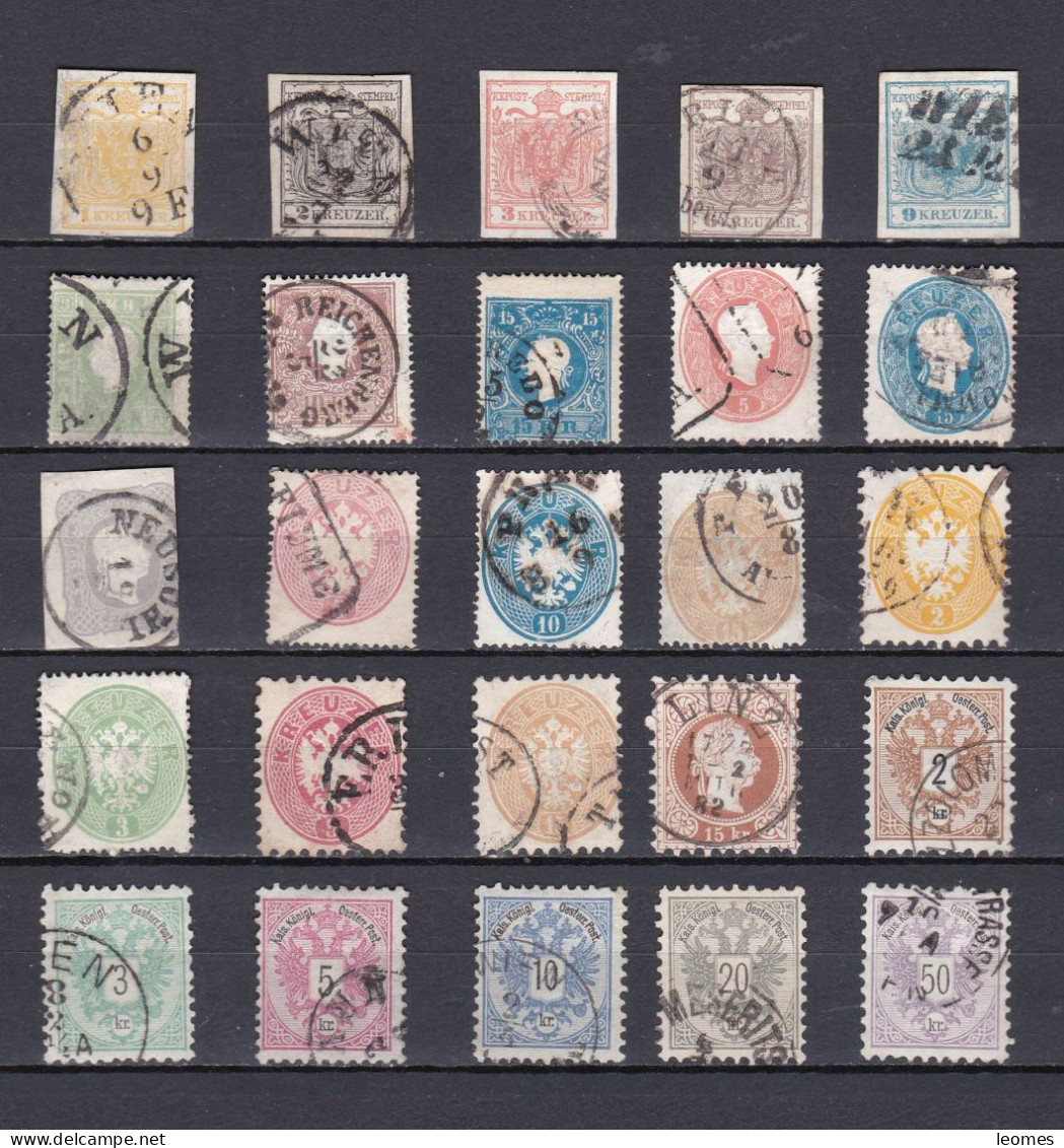 Österreich 1854/83 Austria Lot Schöne Sammlung Kaiserreich Gestempelt - Colecciones