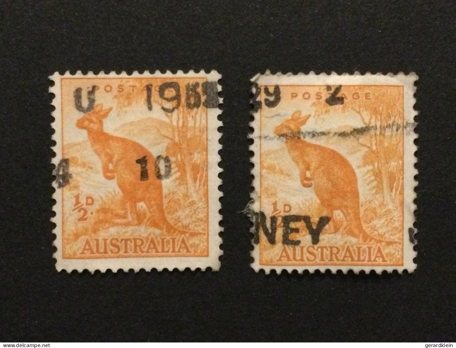 Timbres Australie - 1937 - Kangourou - Used Stamps