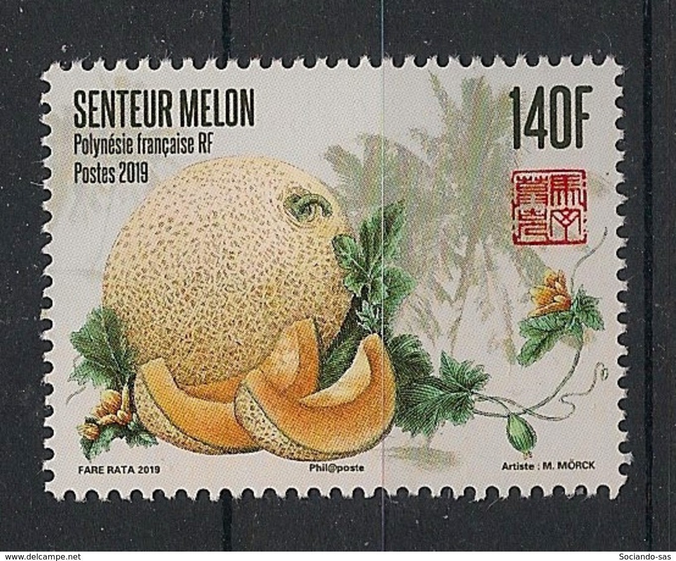 POLYNESIE - 2019 - N°YT. 1224 - Melon - Neuf Luxe ** / MNH / Postfrisch - Neufs