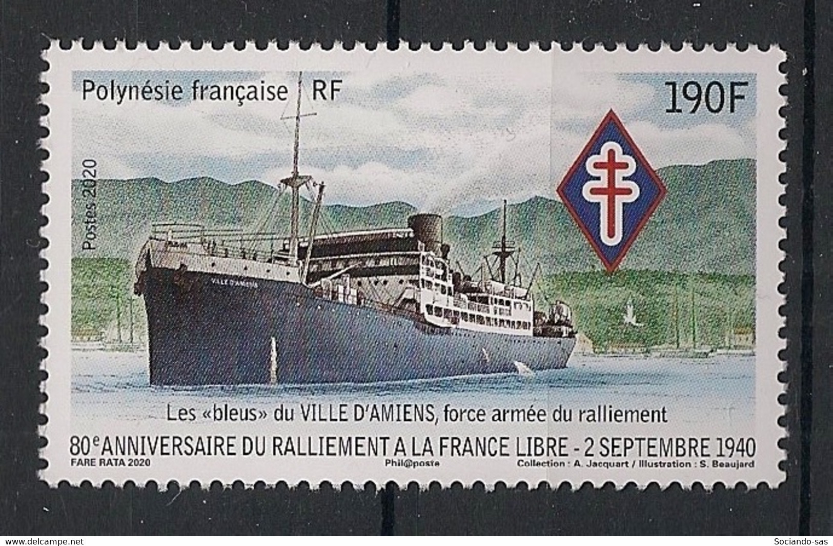 POLYNESIE - 2020 - N°YT. 1248 - France Libre - Neuf Luxe ** / MNH / Postfrisch - Neufs