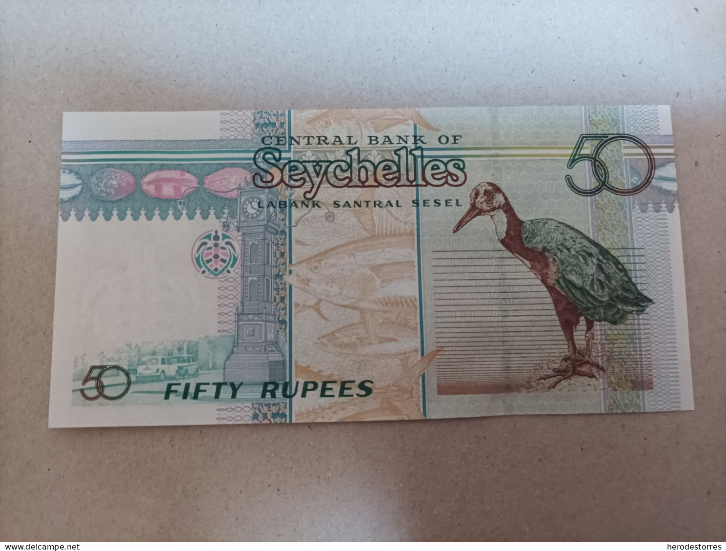 Billete De Seychelles De 50 Rupias, Año 1998, UNC - Seychelles