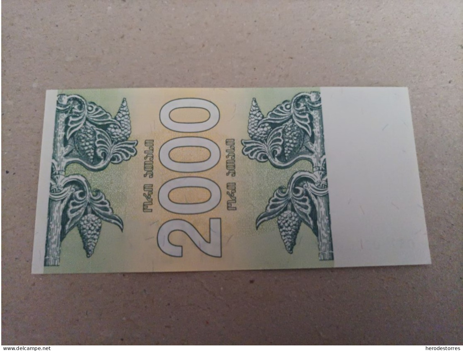 Billete De Georgia De 2000 Laris, Año 1993, UNC - Géorgie