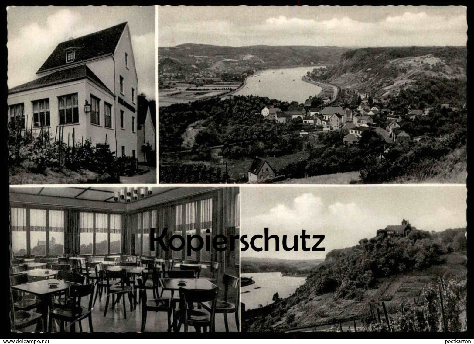 ALTE POSTKARTE OCKENFELS AM RHEIN GASTHOF ZUM APOSTELNBERG EIGENER WEINBAU TELEFON LINZ Ansichtskarte AK Cpa Postcard - Linz A. Rhein