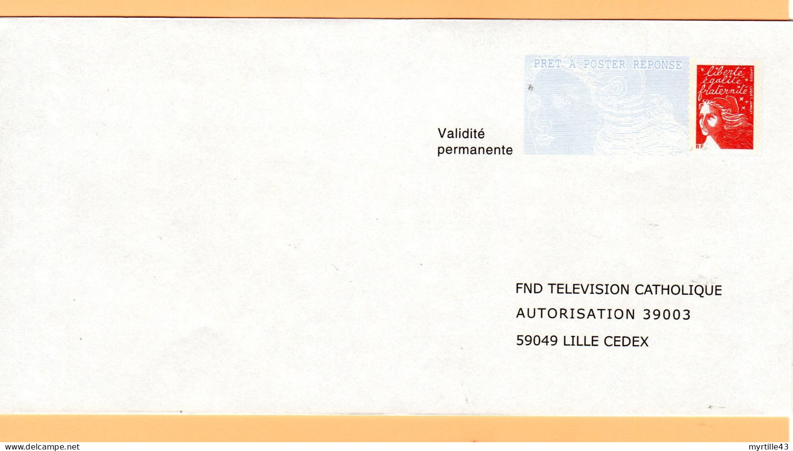 PAP Réponse FND Télévision Catholique - Neuf - 0409369 - PAP: Ristampa/Luquet