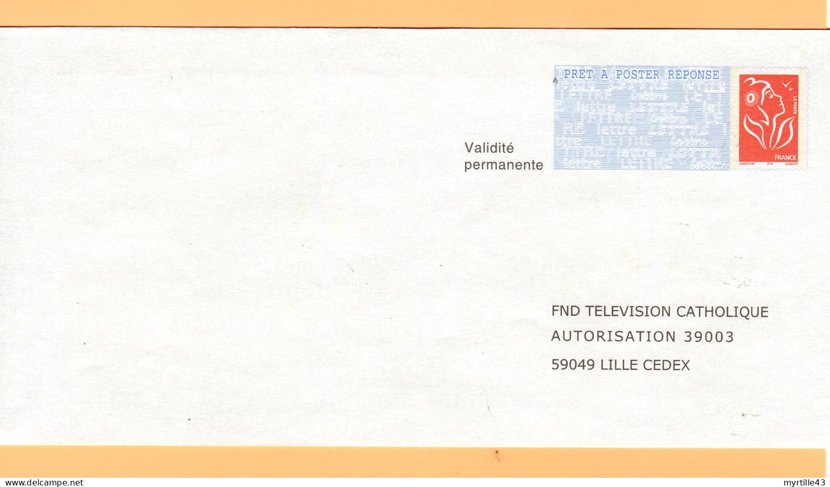 PAP Réponse FND Télévision Catholique - Neuf - 0508872 - Listos Para Enviar: Respuesta/Lamouche