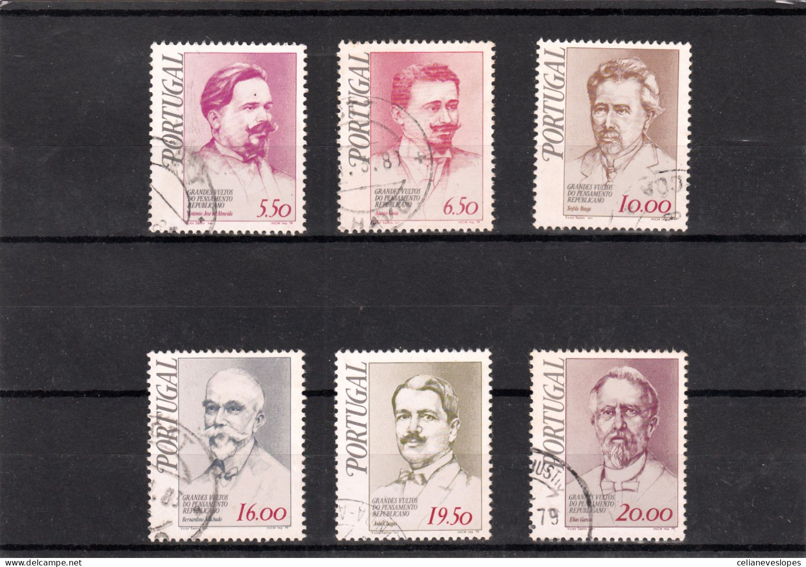 Portugal, Grandes Vultos Do Pensamento, 1979, Mundifil Nº 1441 A 1446 Used - Used Stamps