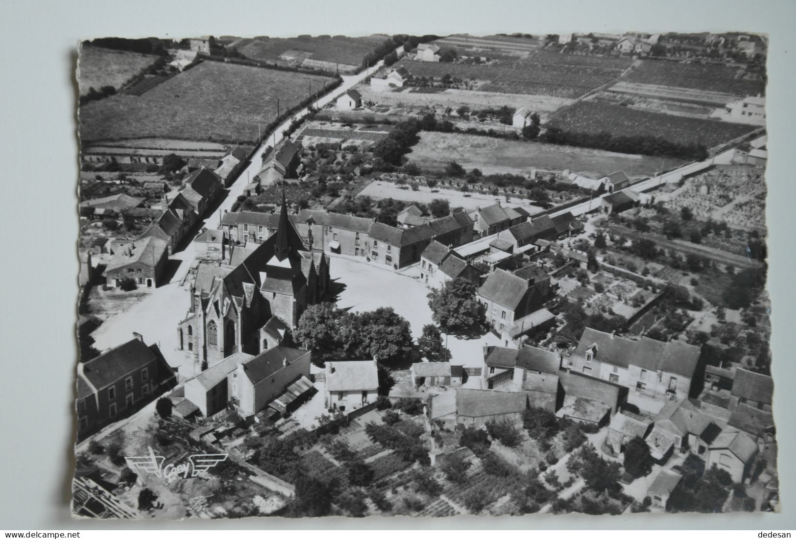 Cpsm Grand Format N&B - Loire Atlantique SAINT HERBLAIN La France Vue Du Ciel 1958 - NOV55 - Saint Herblain