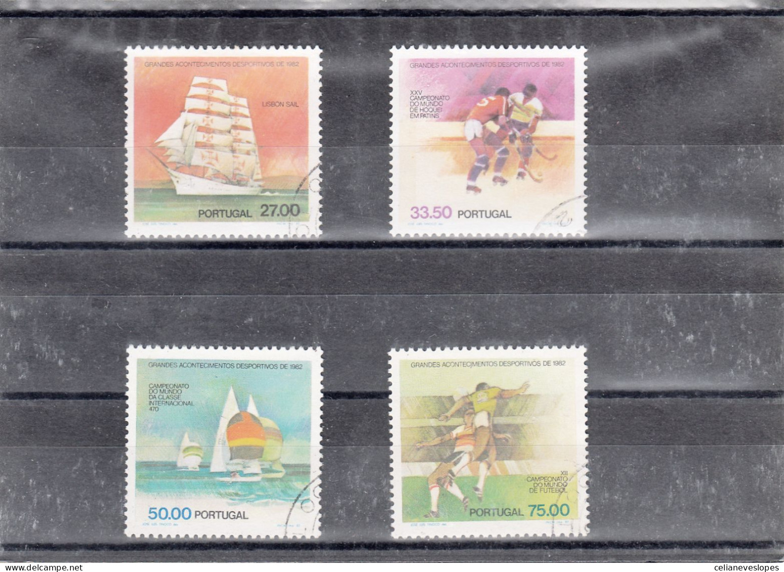 Portugal, Grandes Acontecimentos Desportivos, 1982, Mundifil Nº 1563 A 1566 Used - Oblitérés