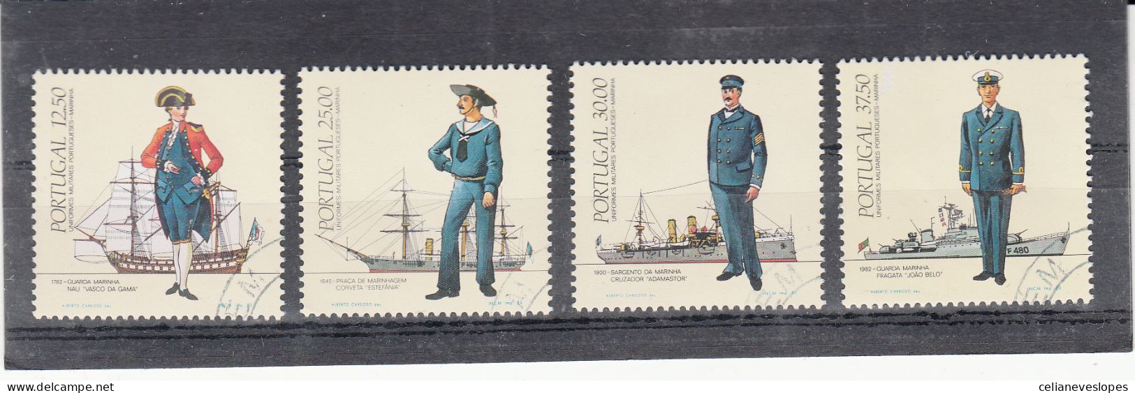 Portugal, Uniformes Da Marinha, 1983, Mundifil Nº 1603 A 1606 Used - Usado