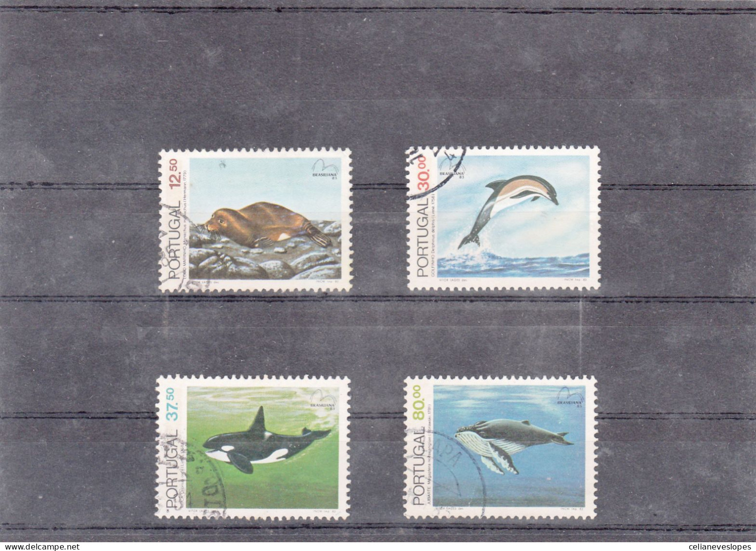 Portugal, Espécies Marinhas, 1983, Mundifil Nº 1625 A 1628 Used - Oblitérés