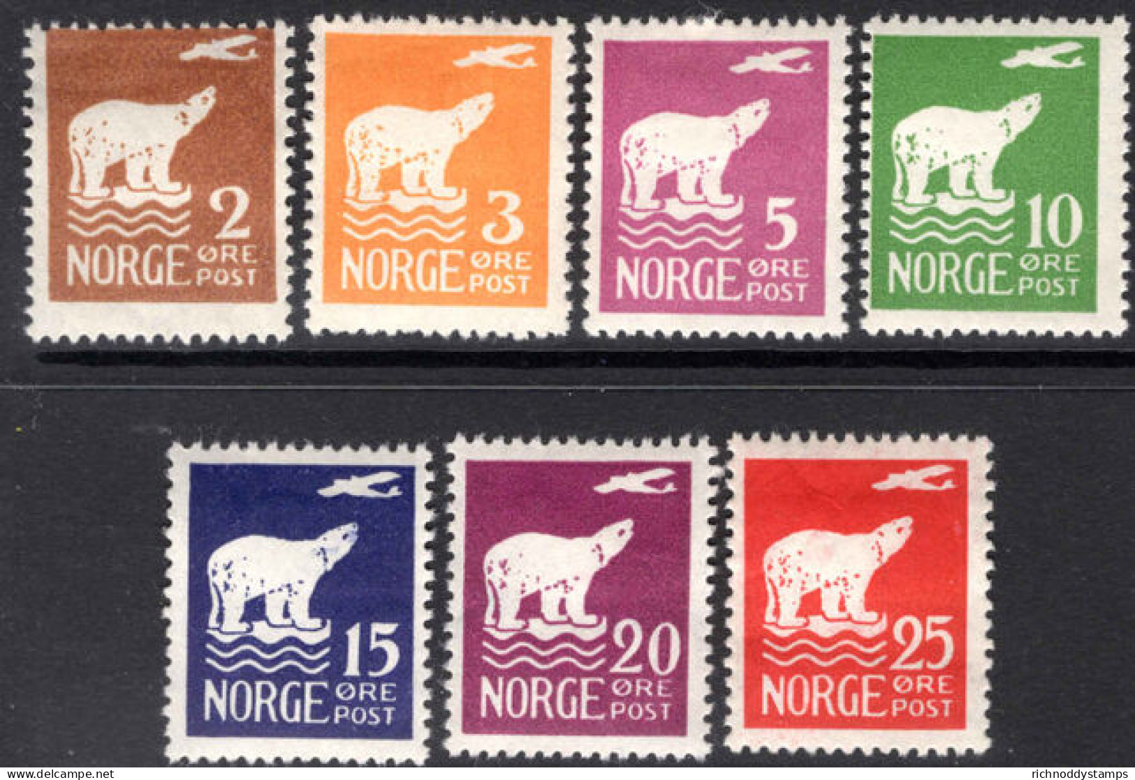 Norway 1925 Amundsen's Polar Flight Mounted Mint. - Neufs