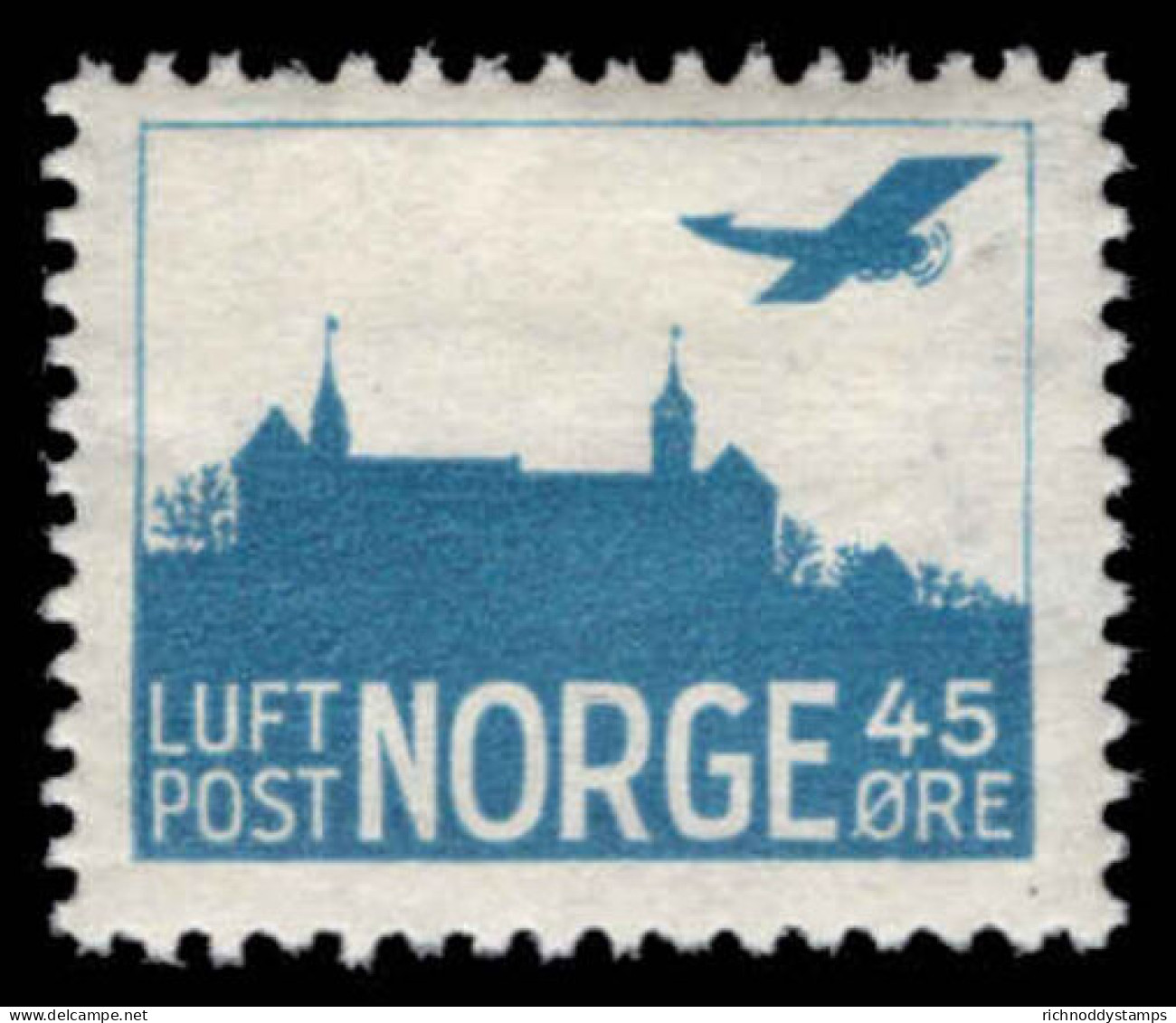 Norway 1934 Air Second Printing Mounted Mint. - Ungebraucht