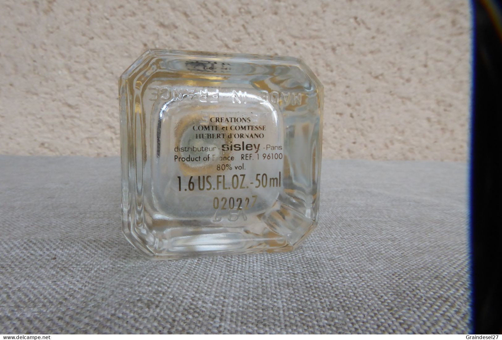 Flacon VIDE Pour Collection Eau Du Soir Sisley 50 Ml - Frascos (vacíos)