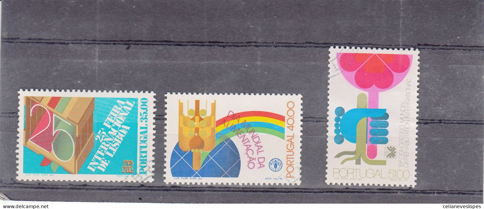 Portugal, Eventos De Projecção Internacional, 1984, Mundifil Nº 1652 A 1654 Used - Used Stamps