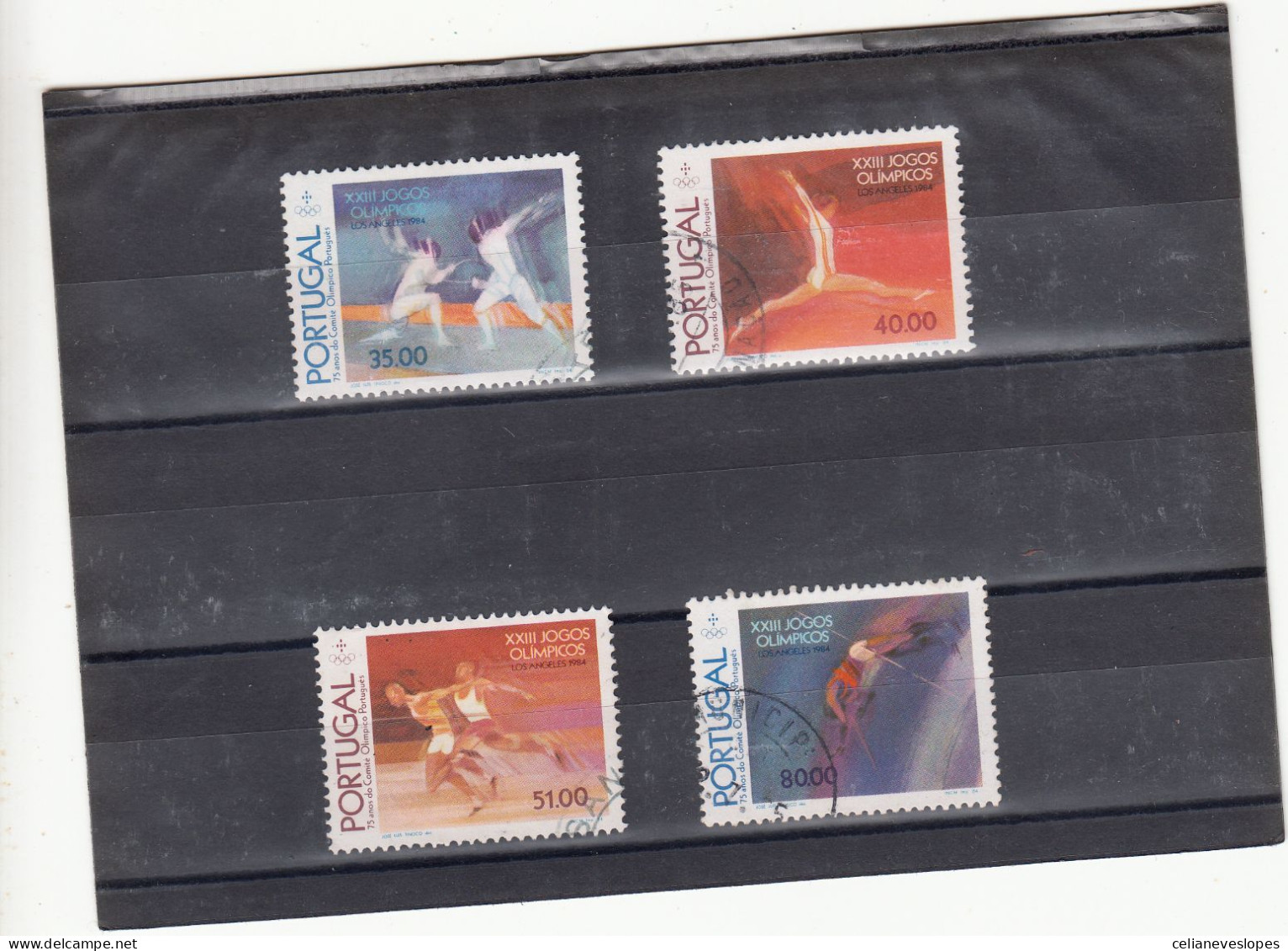 Portugal, Jogos Olimpicos De Los Angeles, 1984, Mundifil Nº 1663 A 1666 Used - Used Stamps