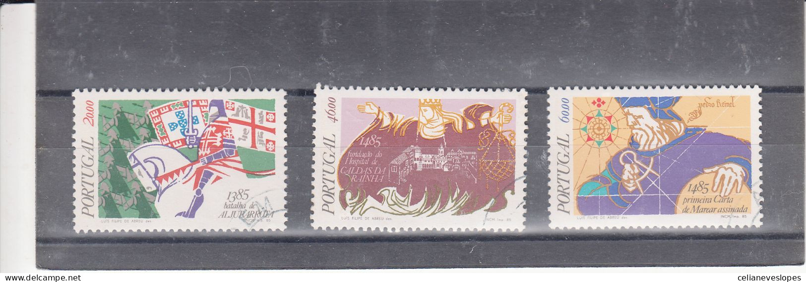 Portugal, Datas Da História De Portugal, 1985, Mundifil Nº 1704 A 1706 Used - Gebruikt