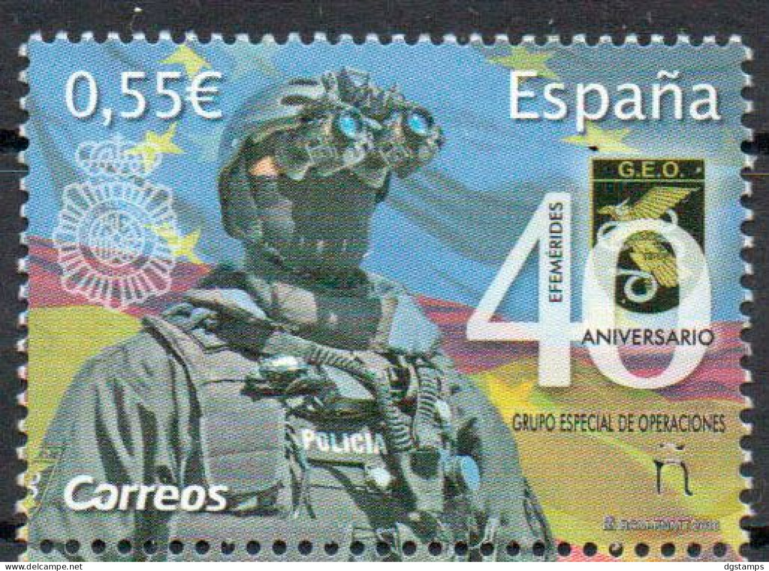 España - Spain 2018 YT4998. 40th Anniversary Special Operations Group (G.E.O.). - Polizia – Gendarmeria