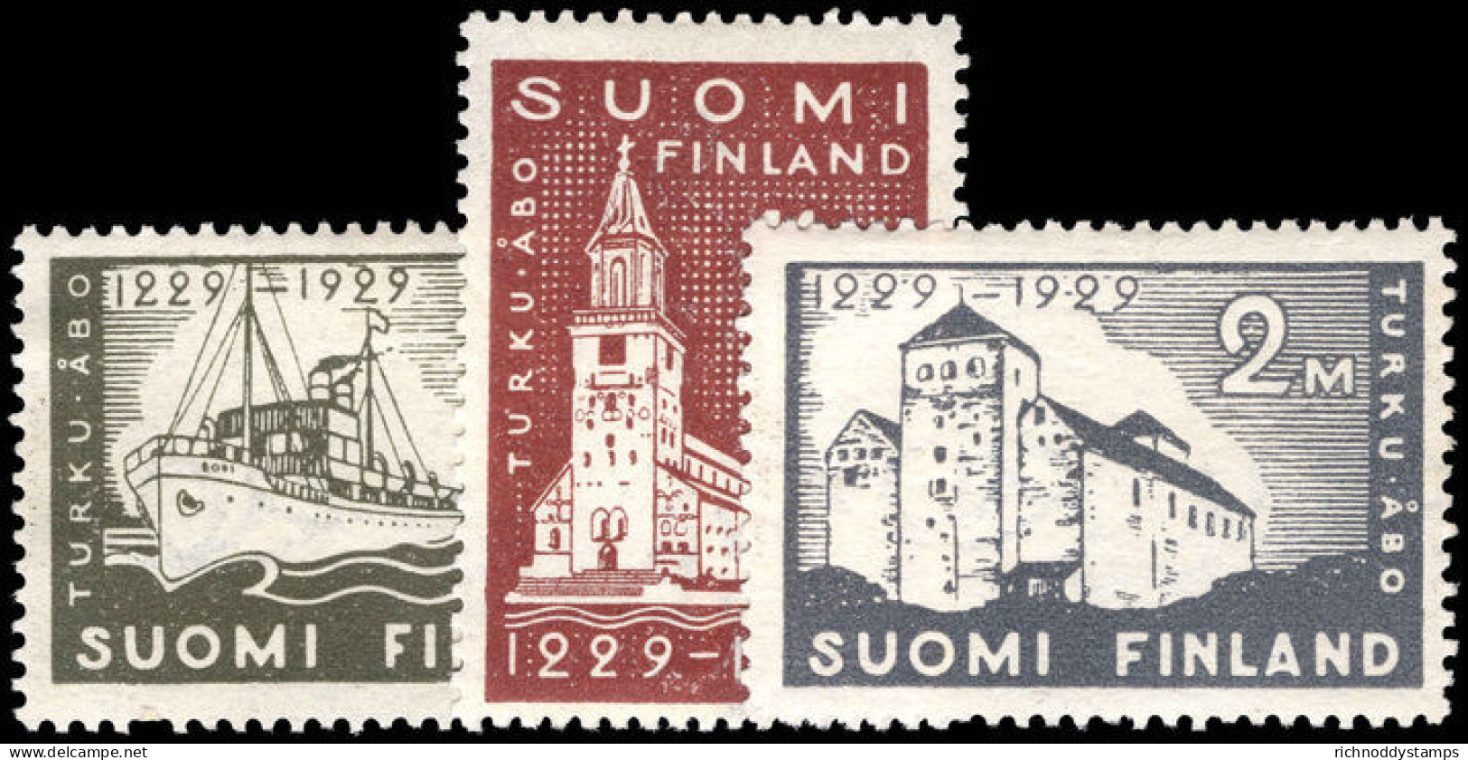 Finland 1927 Finland 1927 Abo Wmk Facing Left Lightly Mounted Mint. - Unused Stamps