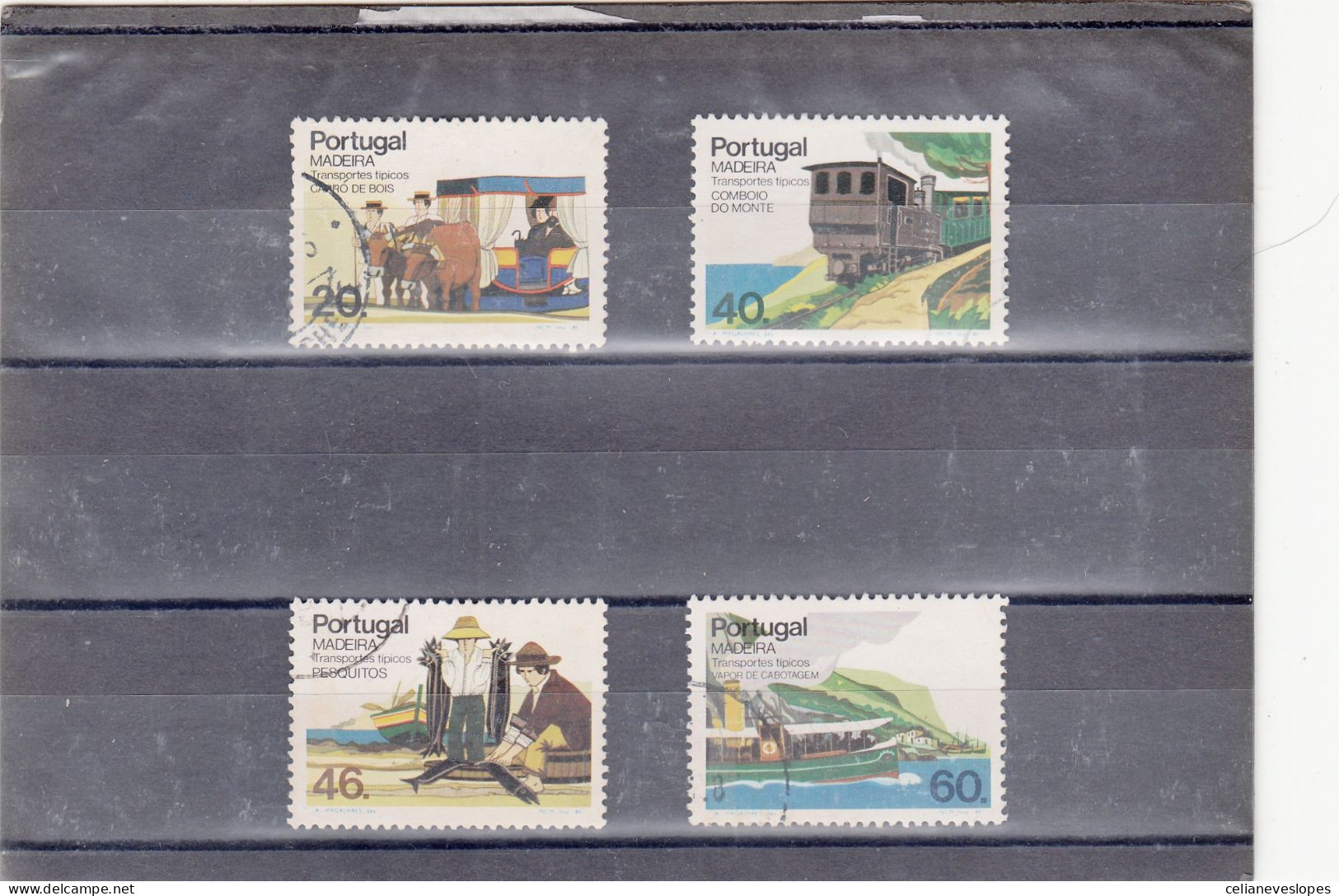 Portugal, Transportes Tipicos Da Madeira, 1985, Mundifil Nº 1730 A 1733 Used - Used Stamps
