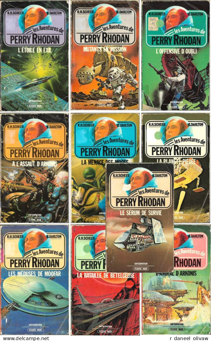 Lot 10 Aventures De Perry Rhodan (Assez Bon état à Moyen) - Fleuve Noir