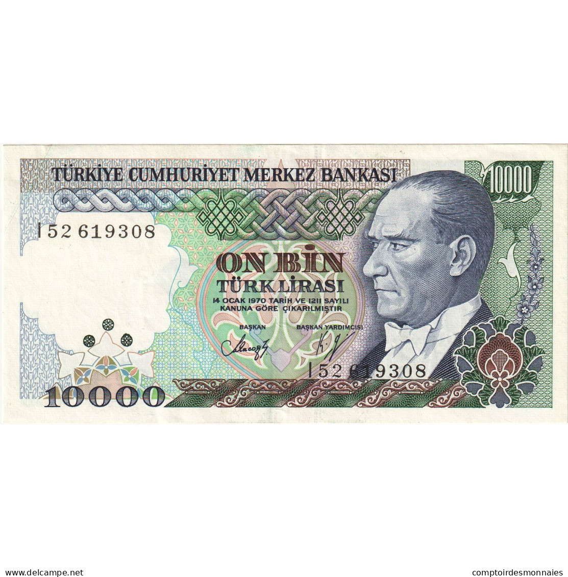 Billet, Turquie, 10,000 Lira, 1989, KM:200, SPL - Türkei