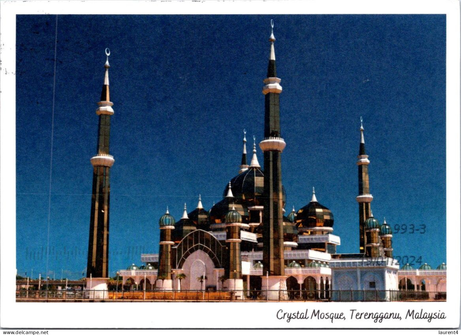 26-1-2024 (2 X 21 A) Malaysia (posted To Australia) Crystal Mosque In Terangganu - Islam