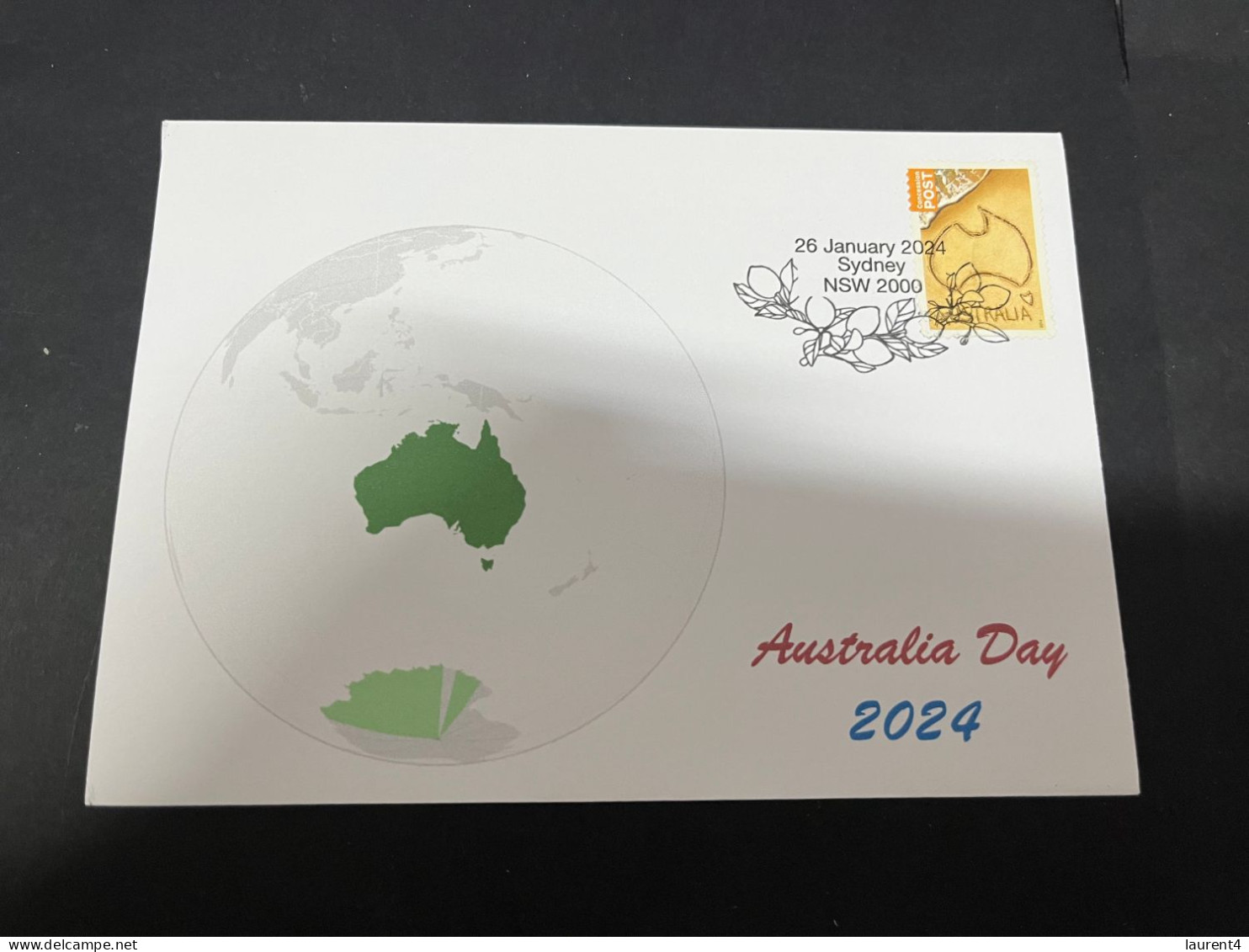 26-1-2024 (2  X 22) Australia National Day (Australia Day) All 3 With Australia Map Stamp 26-1-24 (TODAY) 3 Covers - Brieven En Documenten