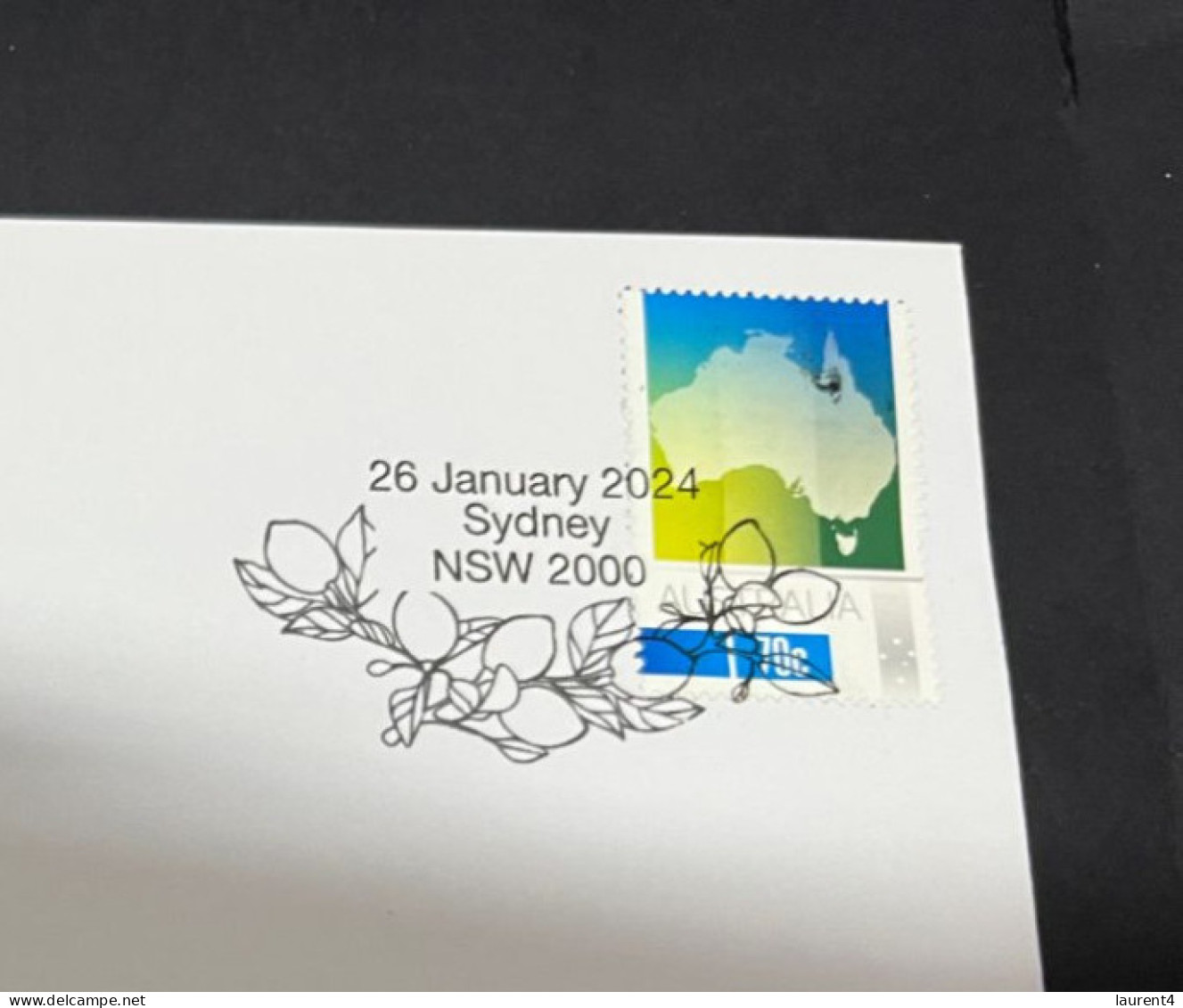 26-1-2024 (2  X 22) Australia National Day (Australia Day) With Australia Map Stamp 26-1-24 (TODAY) - Briefe U. Dokumente