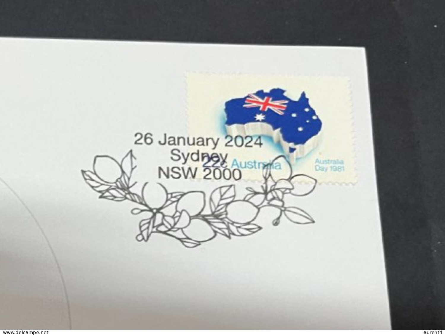 26-1-2024 (2  X 22) Australia National Day (Australia Day) With Australia Map + Flag Stamp 26-1-24 (TODAY) - Covers & Documents