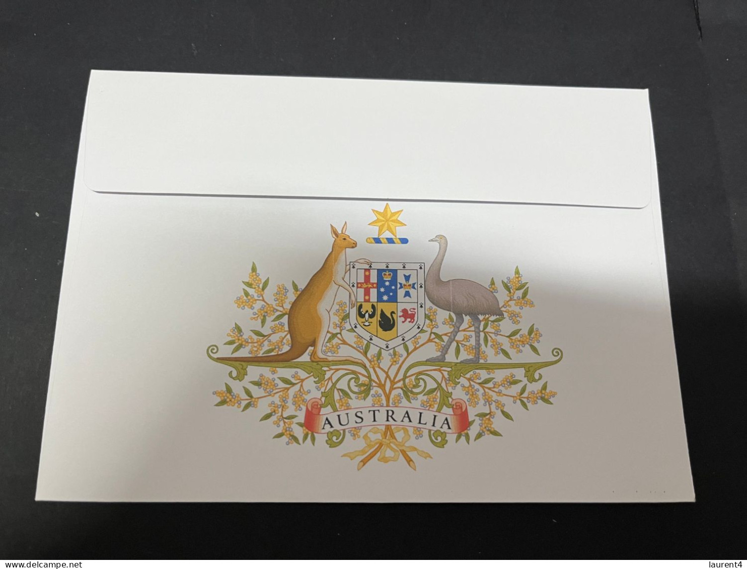 26-1-2024 (2  X 22) Australia National Day (Australia Day) With Australia Map + Flag Stamp 26-1-24 (TODAY) - Lettres & Documents