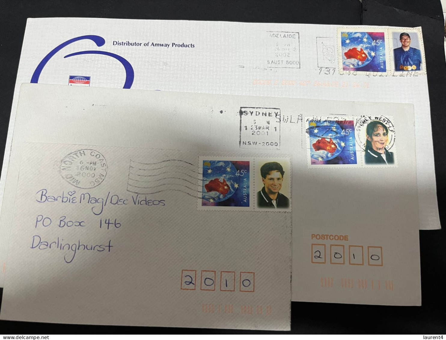 26-1-2024 (2 X 24) Australia (3 Covers) With 2000 Australian Paralympiam TAG Stamps - Cartas & Documentos