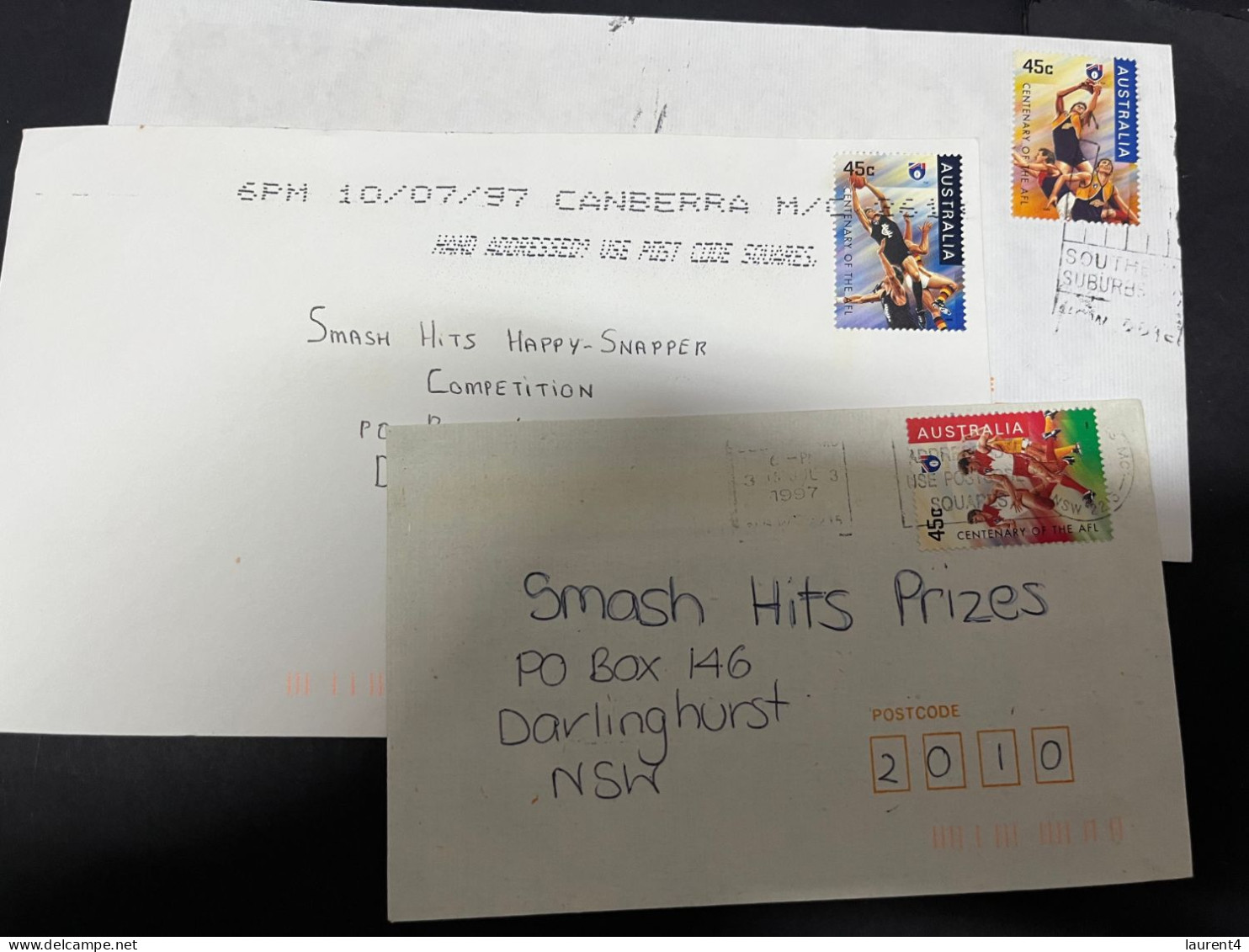 26-1-2024 (2 X 24) Australia (9 Covers) With Australia Centenary Of AFL Stamps (Australian Football) - Lettres & Documents