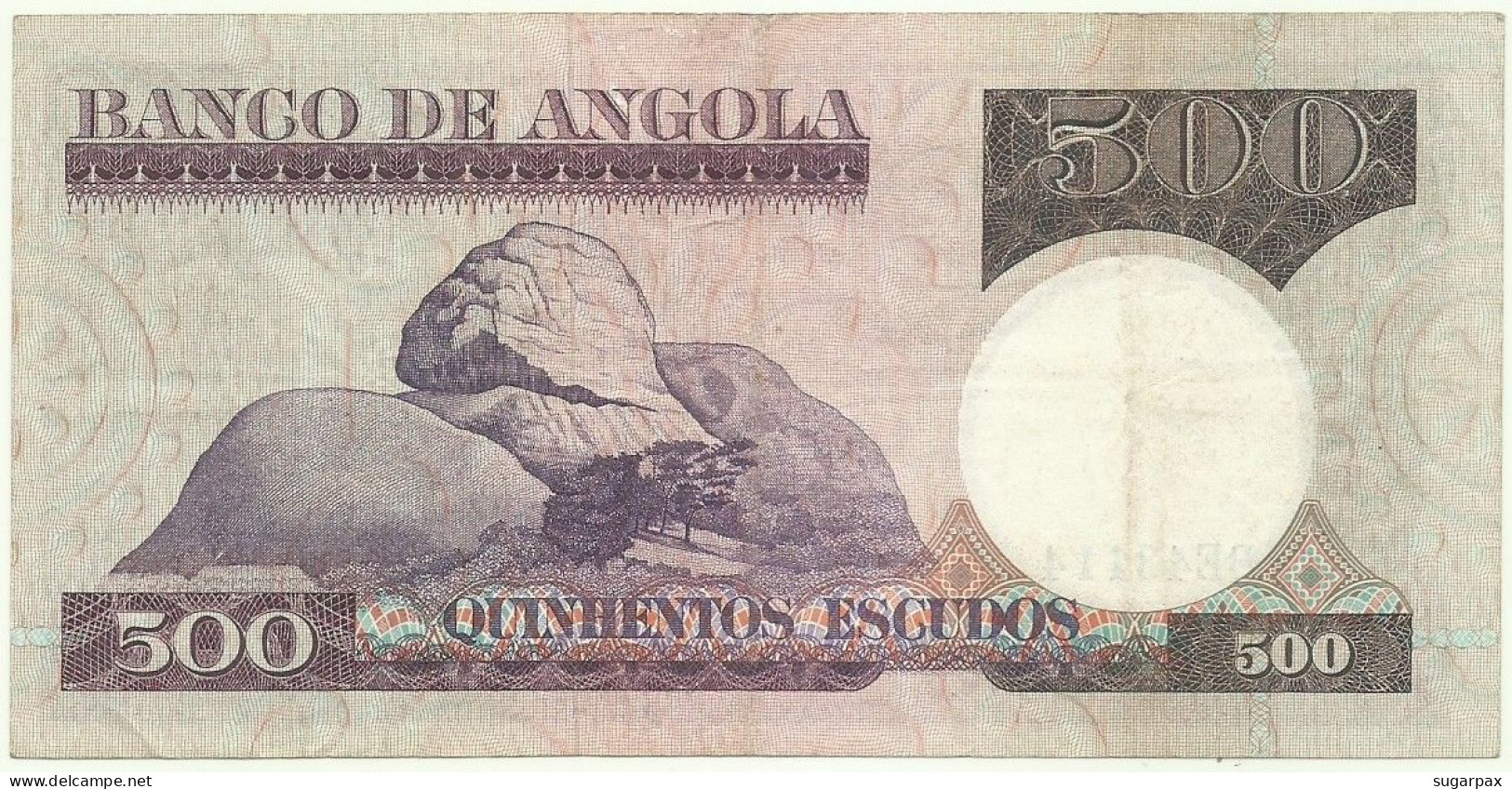 Angola - 500 Escudos - 10.6.1973 - Pick: 107 - Serie BE - Luiz De Camões - PORTUGAL - Angola