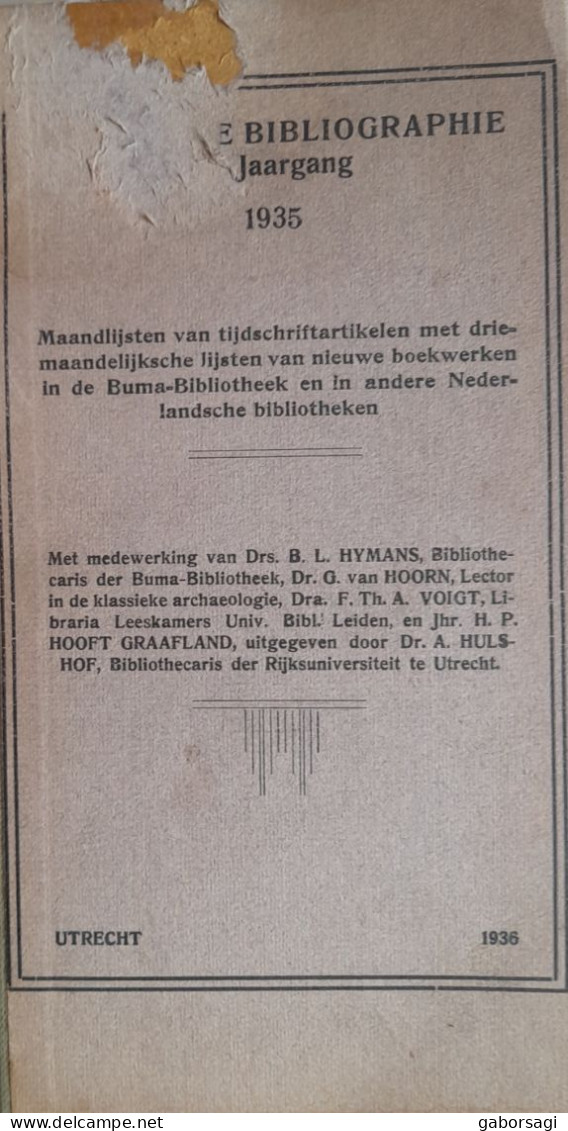 Klassike Bibliographie 7e En 11e Jaargang 1935, 1939 - Enzyklopädien