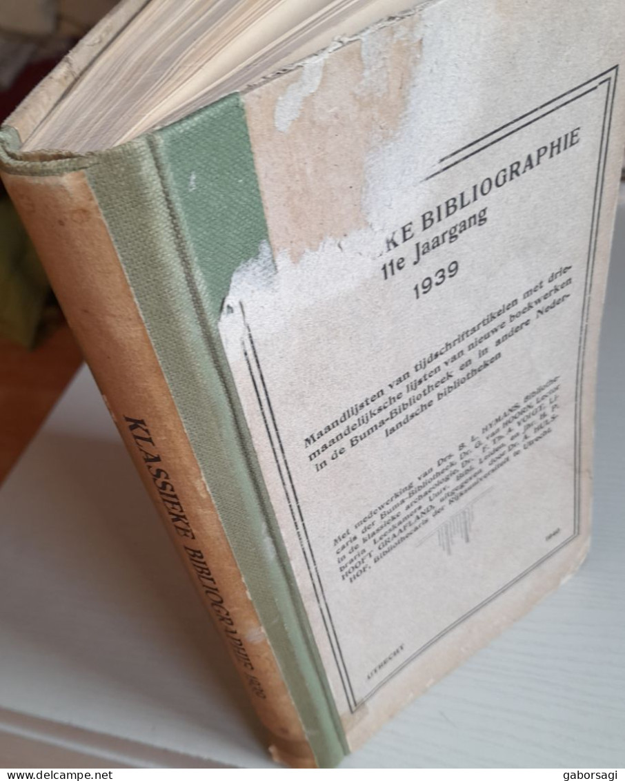 Klassike Bibliographie 7e En 11e Jaargang 1935, 1939 - Encyclopédies