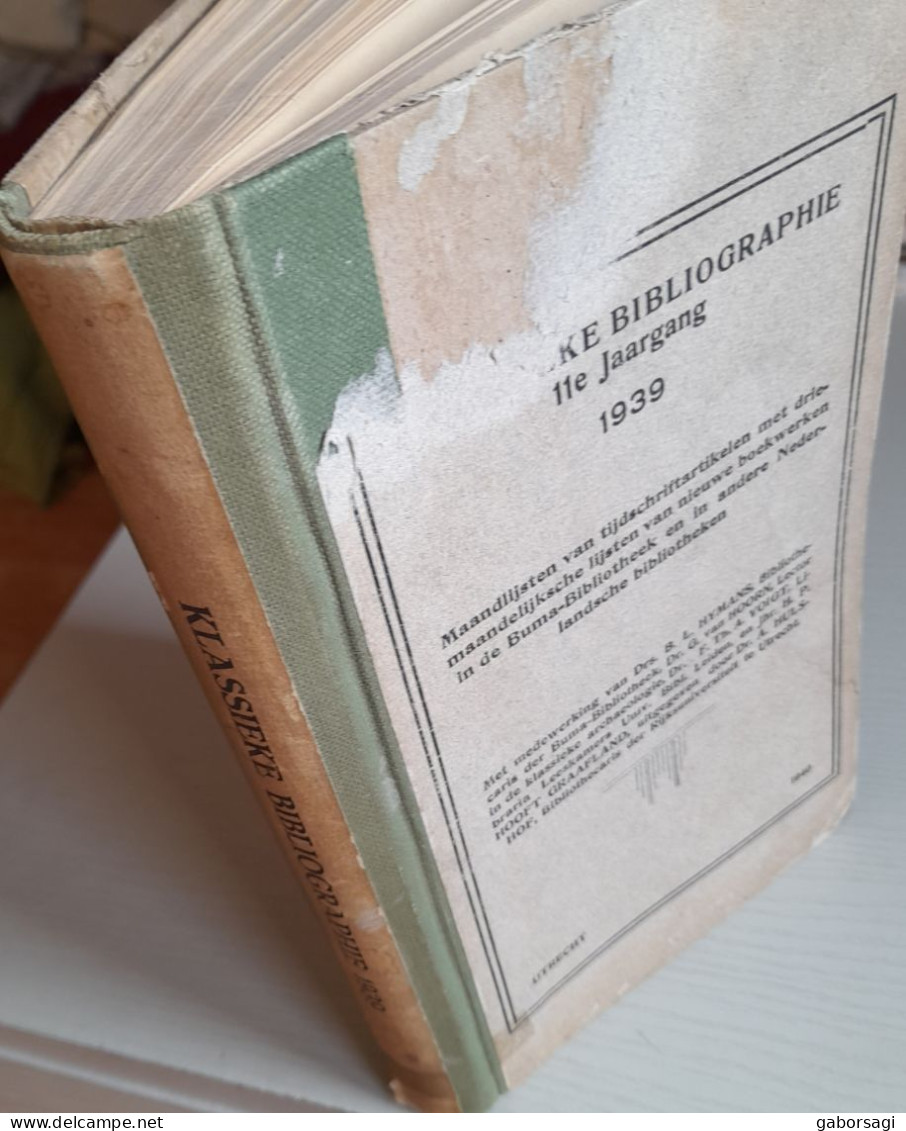 Klassike Bibliographie 7e En 11e Jaargang 1935, 1939 - Enzyklopädien