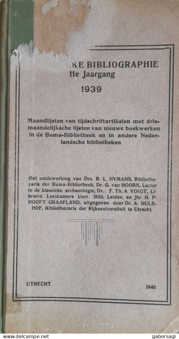 Klassike Bibliographie 7e En 11e Jaargang 1935, 1939 - Enzyklopädien