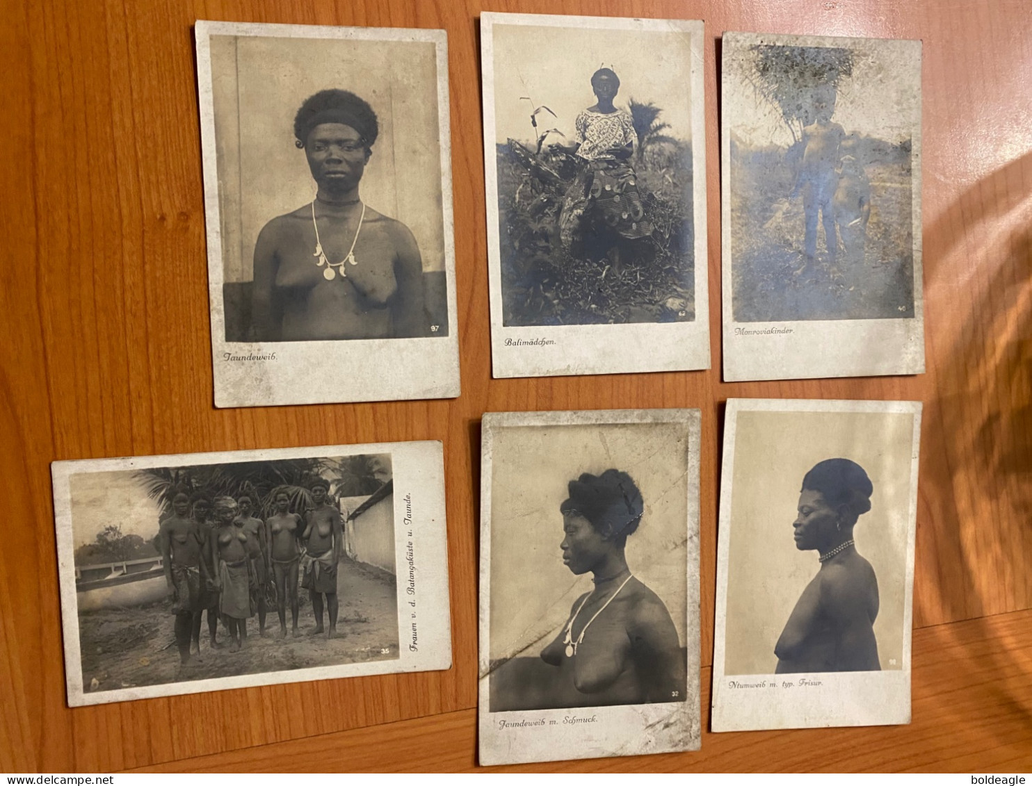 LOT DE 6 CPA AFRIQUE - ENFANTS ET FEMMES SEINS NUS ( Voire Scan ) - Colecciones Y Lotes