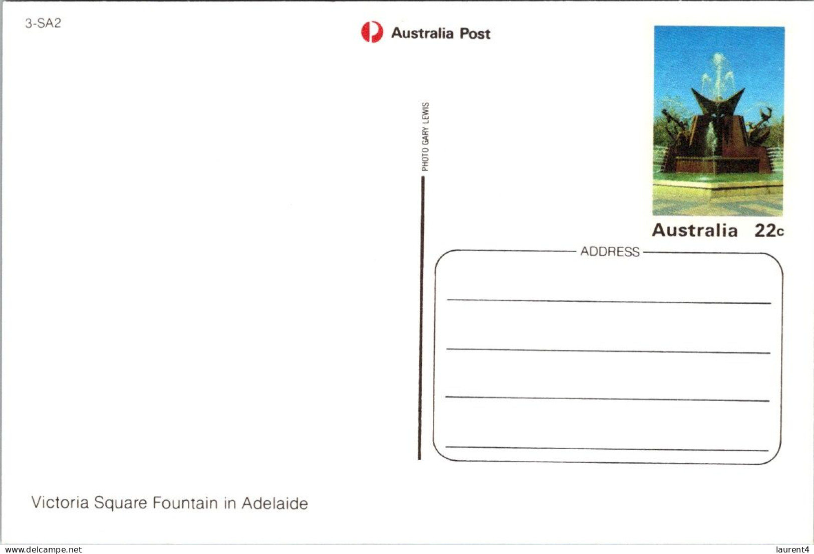 26-1-2024 (2 X 25) Australia (2 Pre-paid Maxicard) South Australia (SA) Adelaide Fountain - Adelaide