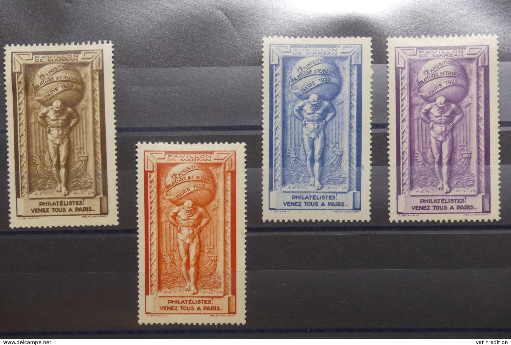 FRANCE - Vignettes De L'Exposition De Paris 1925 * - 4 Couleurs - TB - A 1275 - Briefmarkenmessen